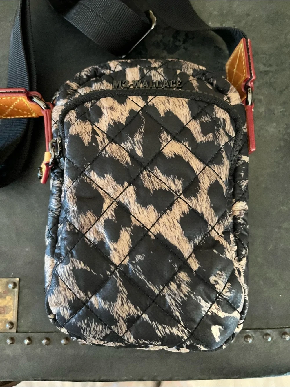 MZ Wallace leopard Micro Metro crossbody